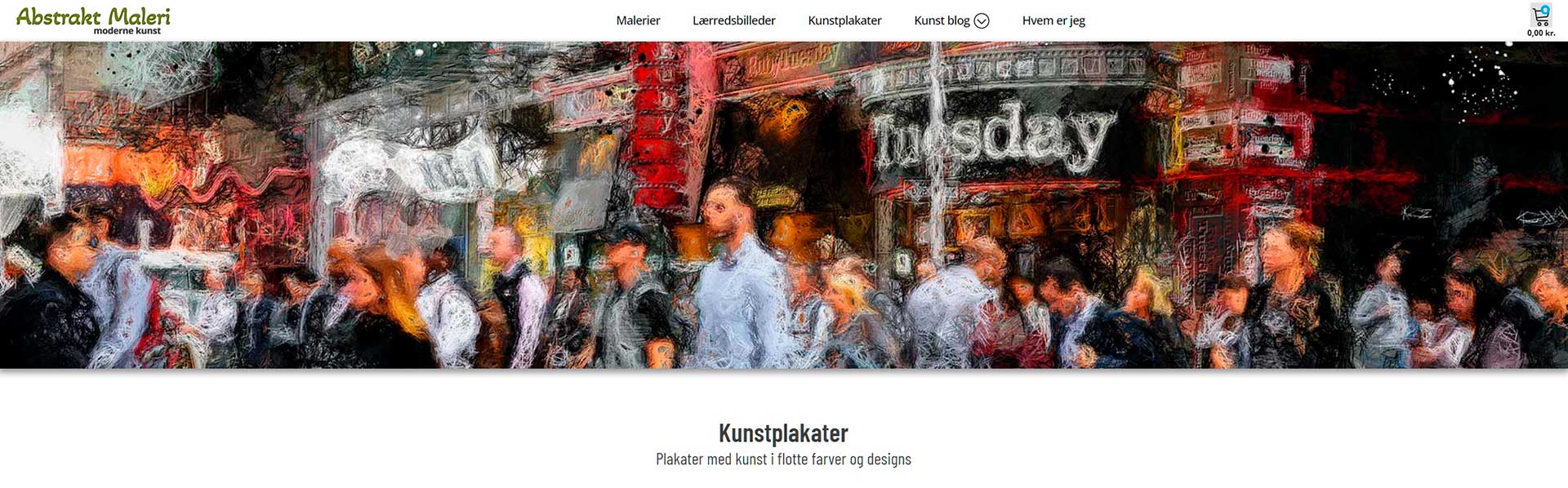 Webshop kunstplakater abstrakt-maleri.dk