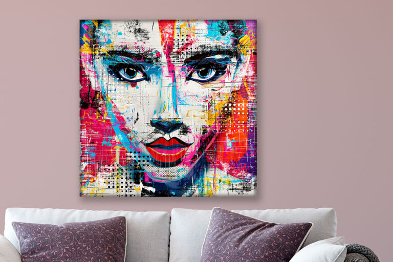 Pop art kunst i moderne stil