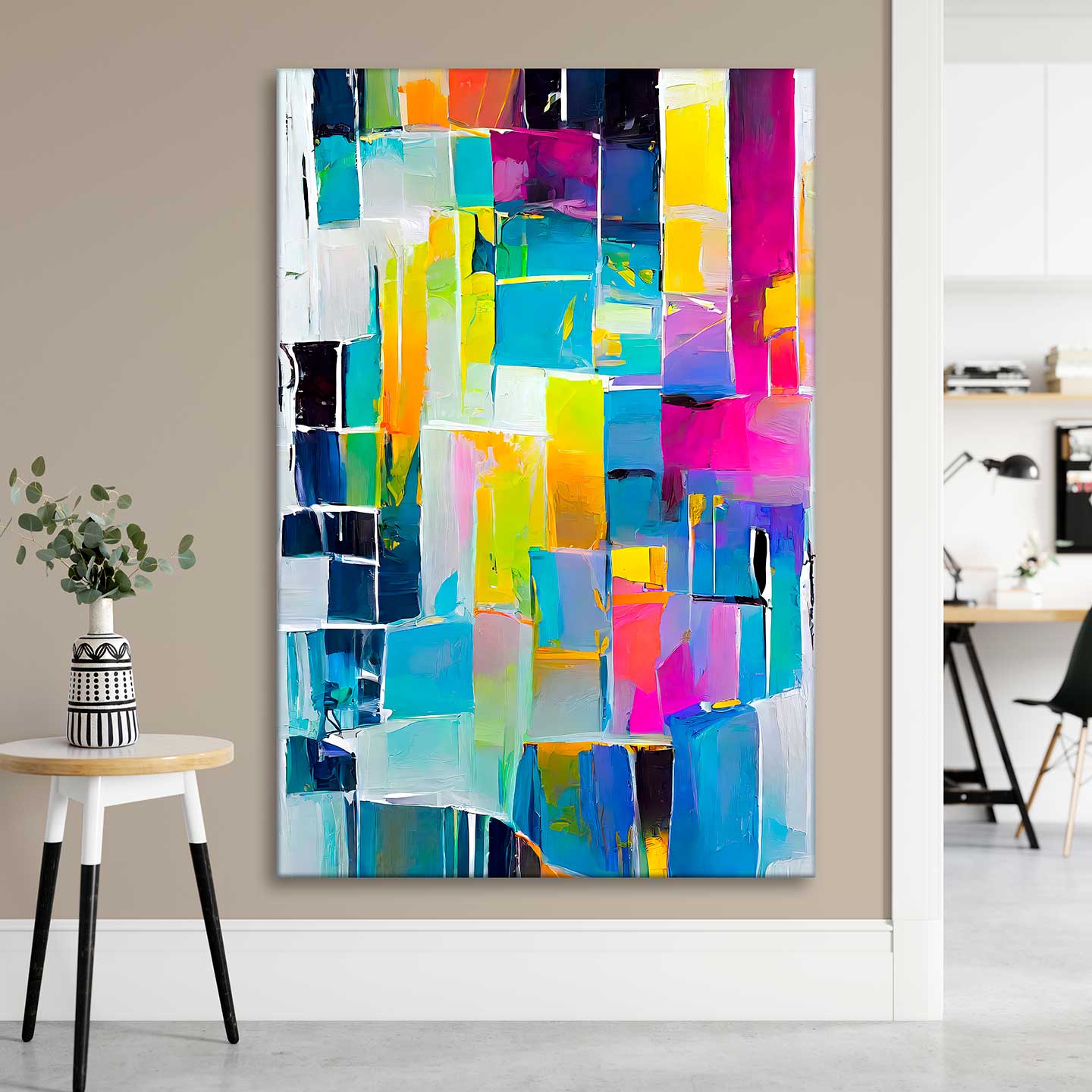 Salg af flotte malerier i farver