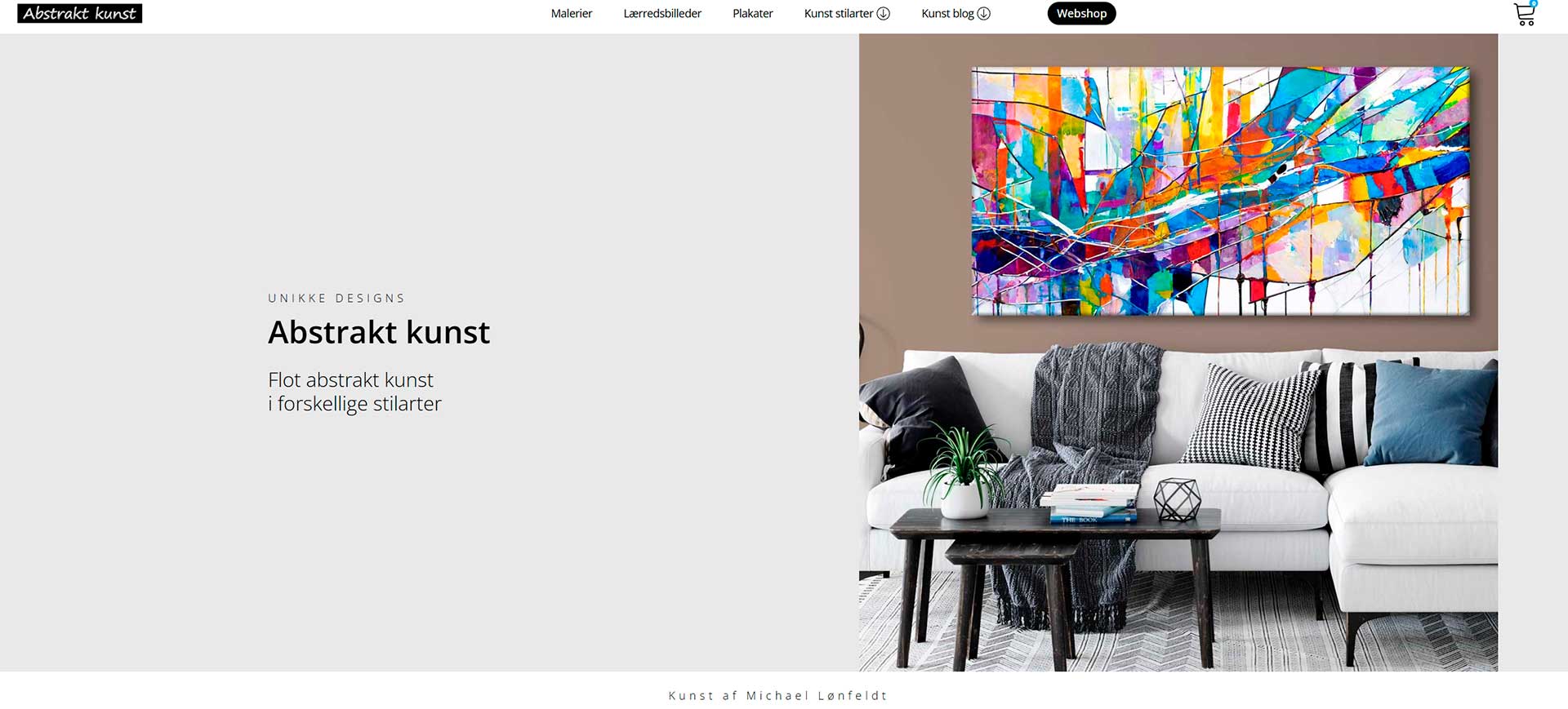Webshop abstraktkunst.dk